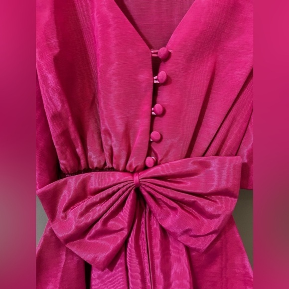 Vintage Watters and Watters two piece women's set hot pink size 6 - Picture 3 of 10
